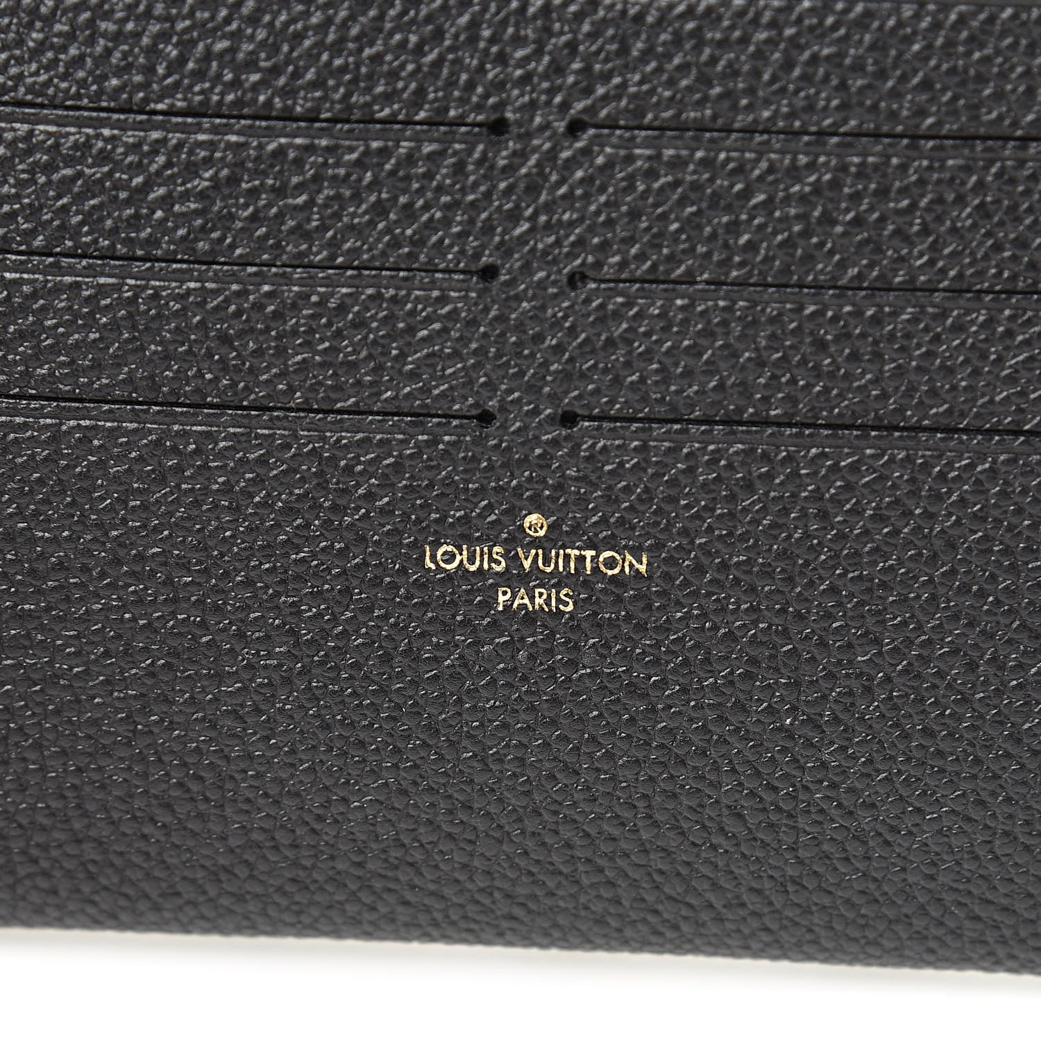 Louis Vuitton Calfskin Felicie Chain Wallet Card Holder Insert Black 6 of 6