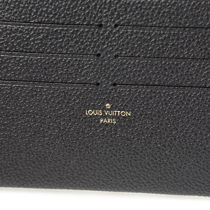 Louis Vuitton Calfskin Felicie Chain Wallet Card Holder Insert Black 6 of 6