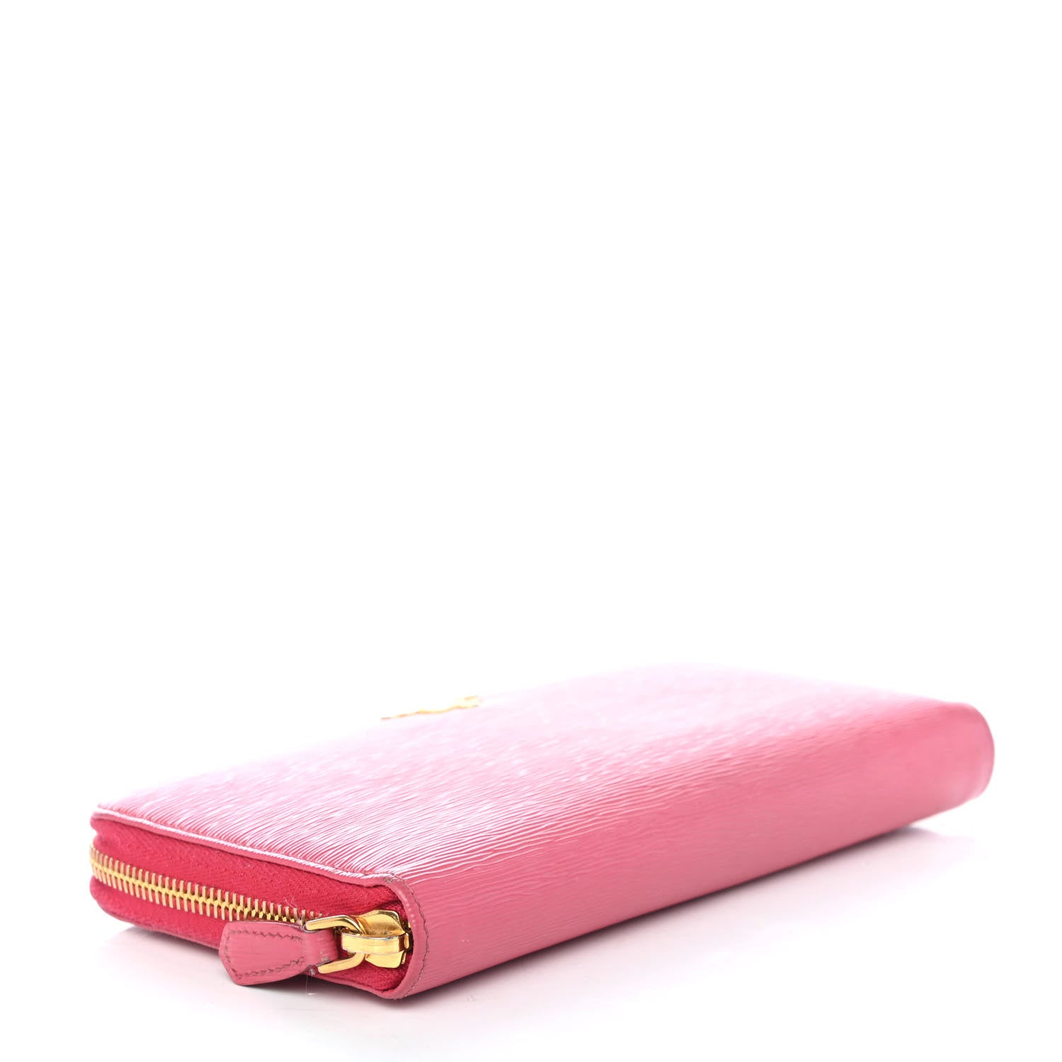 Prada Vitello Move Zip Around Wallet Ibisco 3 of 4