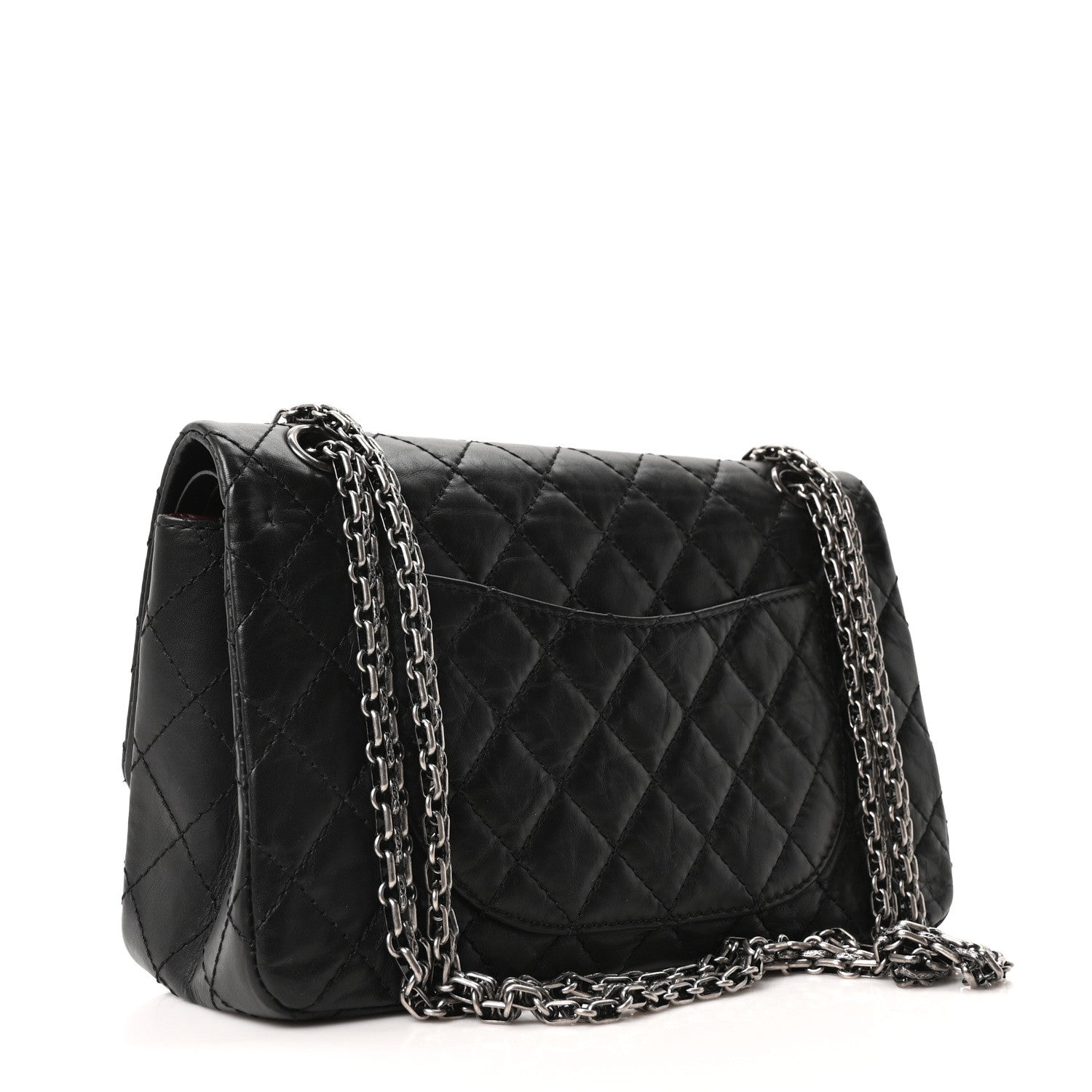 Chanel Aged Calfskin Quilted 2.55 Reissue 225 Flap Black 3 of 10
