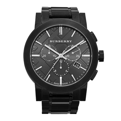 Burberry PVD Stainless Steel 42mm Chronograph Quartz Watch Black BU9354 1 of 5