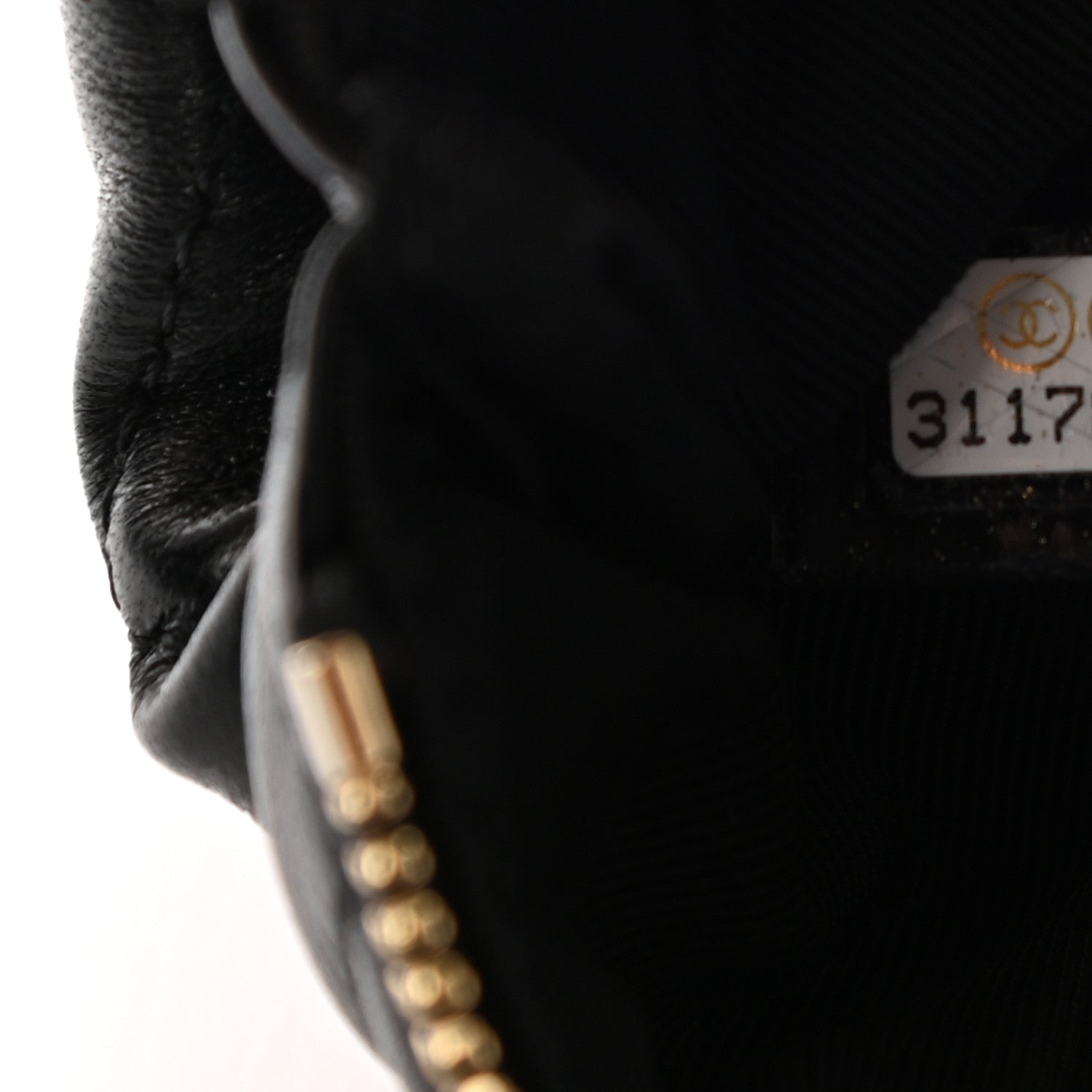 Chanel Lambskin Quilted Small No. 5 Cosmetic Case Black 8 of 9