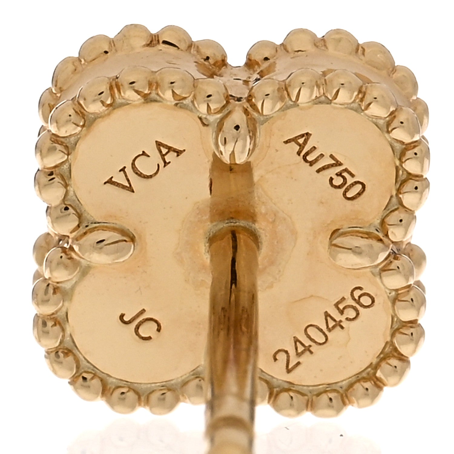Van Cleef & Arpels VAN CLEEF & ARPELS 18K Yellow Gold Black Onyx Sweet Alhambra Earrings 4 of 5