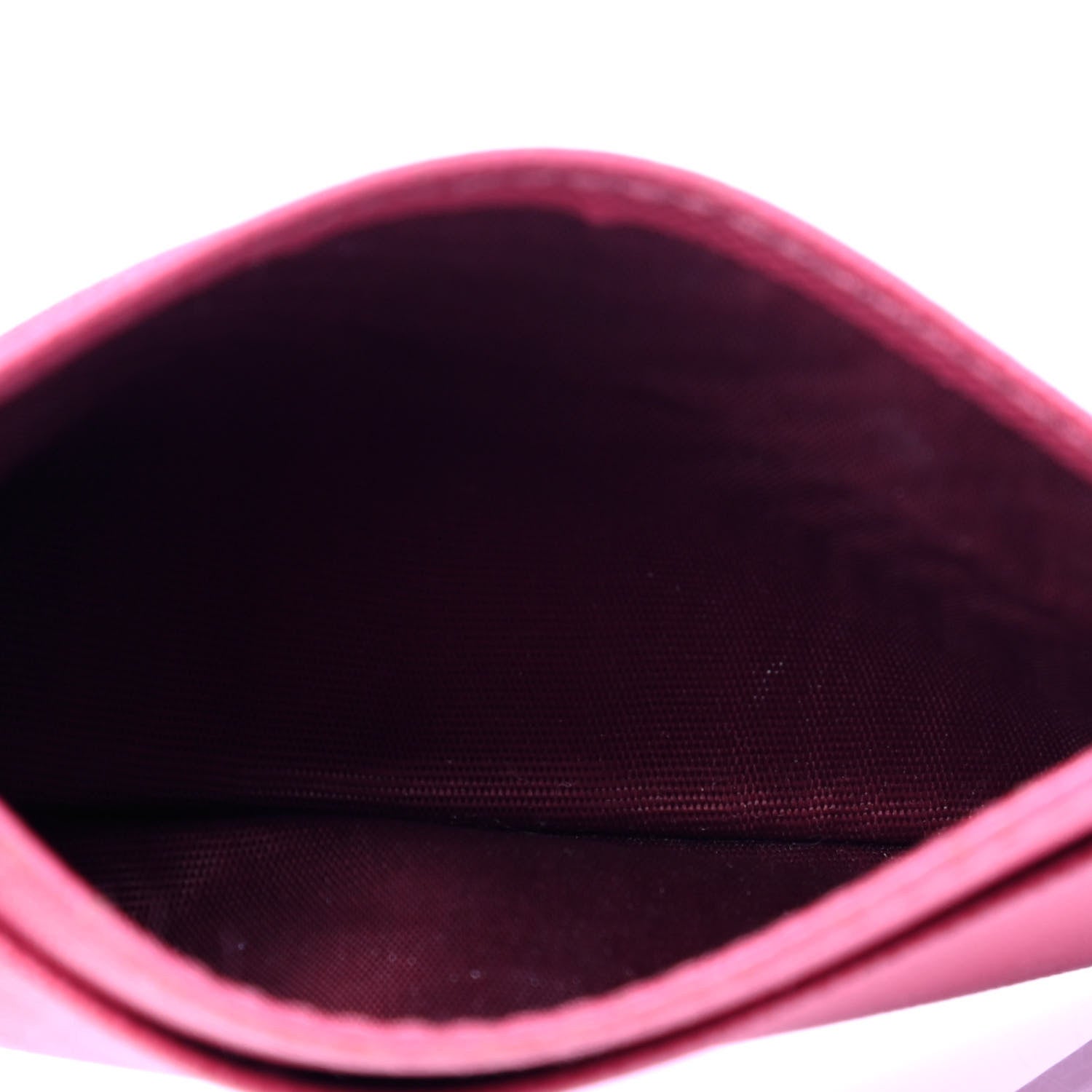 Prada Saffiano Compact Metal Bar Flap Wallet Peonia 7 of 7