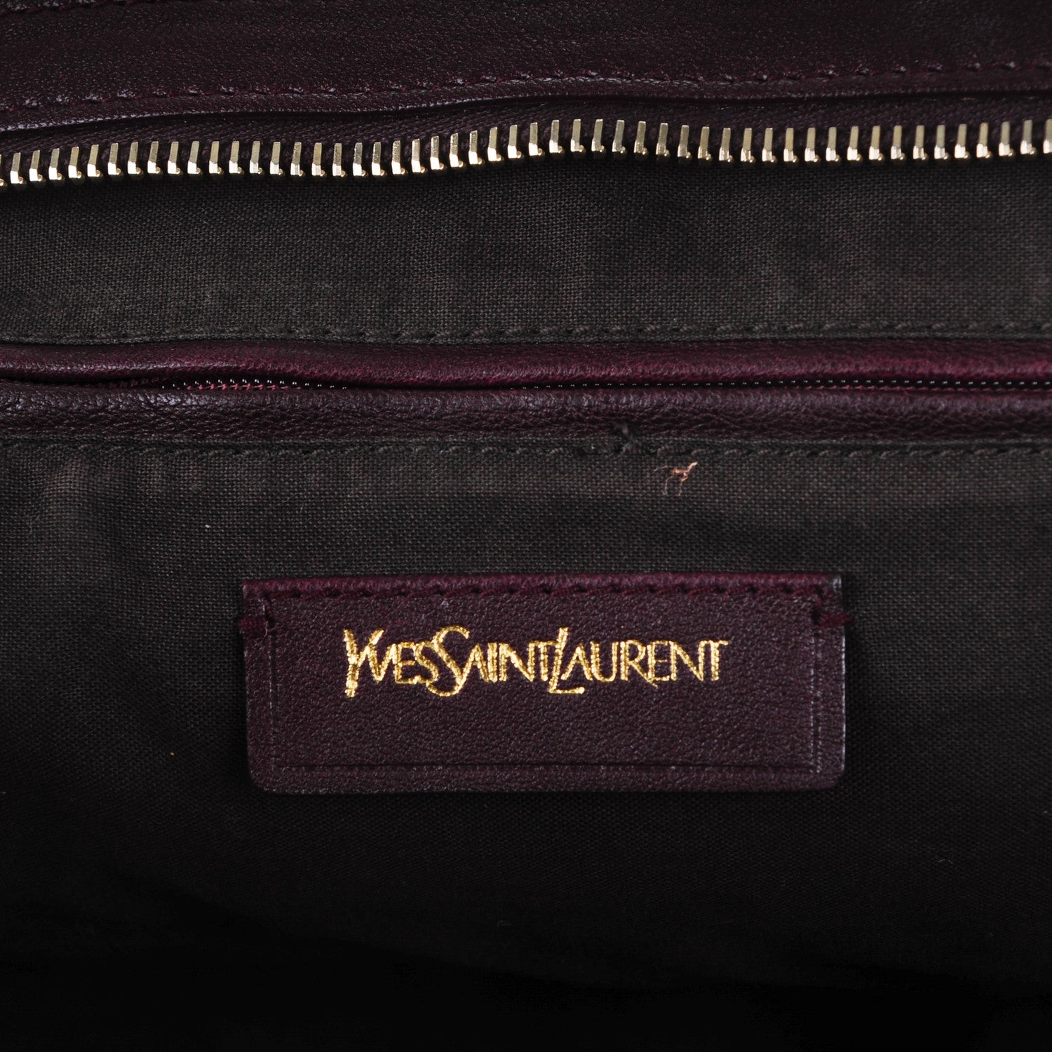 Saint Laurent Sheepskin Medium Cabas ChYc Plum 6 of 7