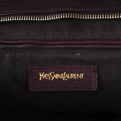 Saint Laurent Sheepskin Medium Cabas ChYc Plum 6 of 7