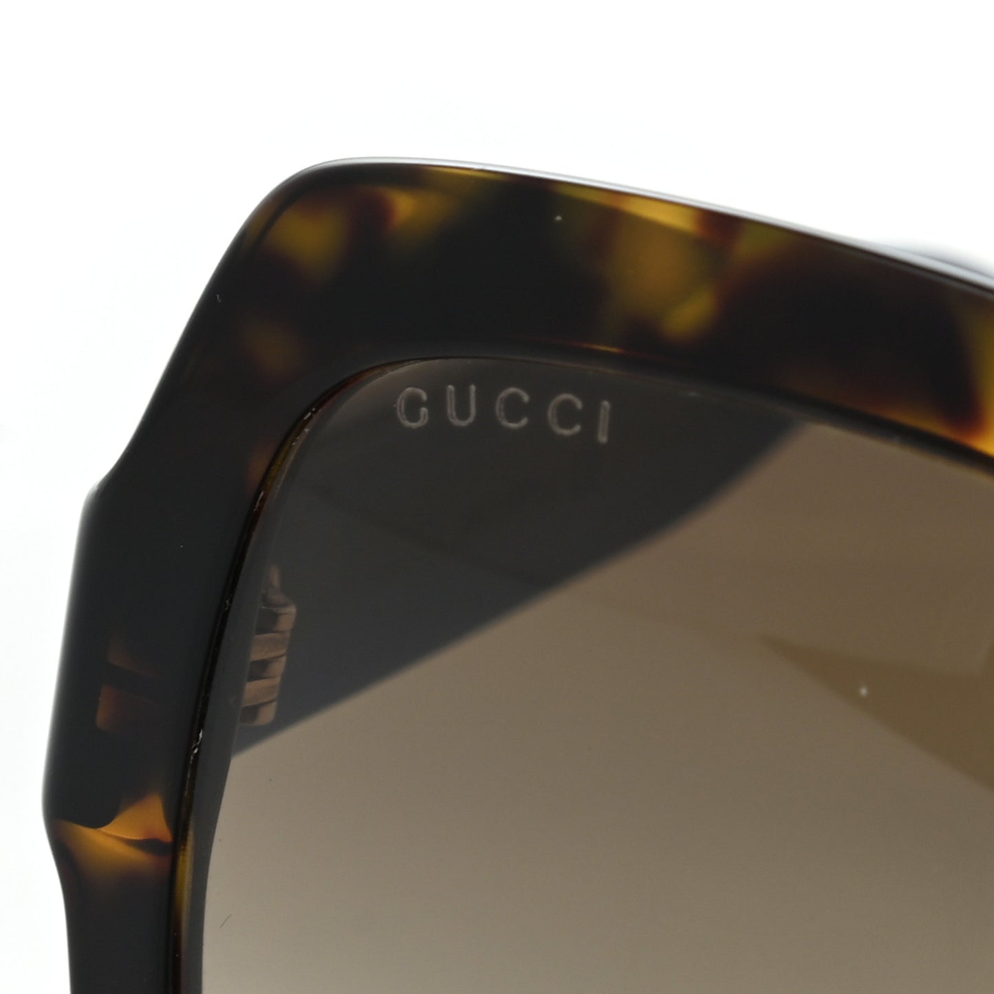 Oversize Square Web GG 0036S Sunglasses Tortoise