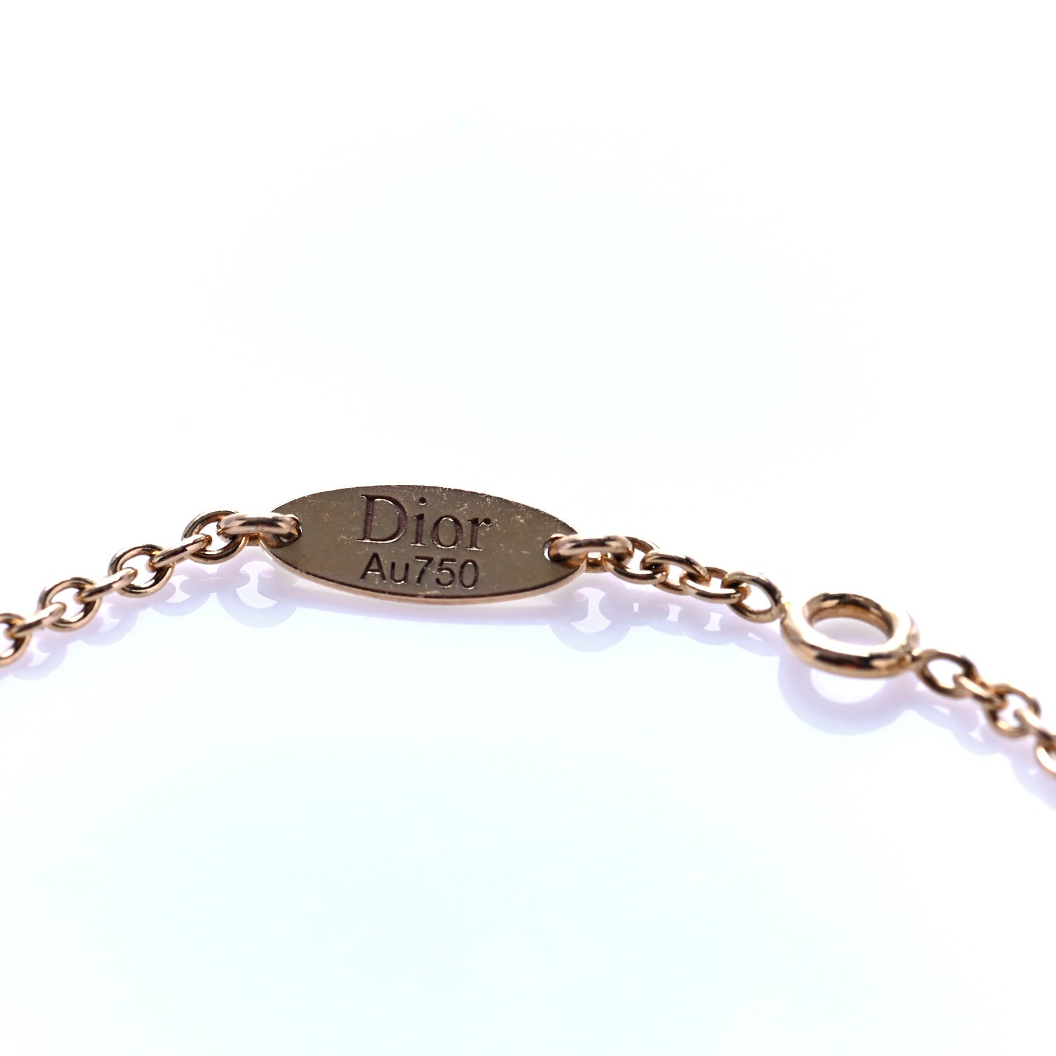 Christian Dior 18K Yellow Gold Lapis Lazuli Diamond Rose Des Vents Bracelet 8 of 8