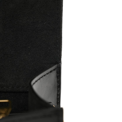 Louis Vuitton Calfskin Fleur De Lys Pochette Chain Louise Black 11 of 12