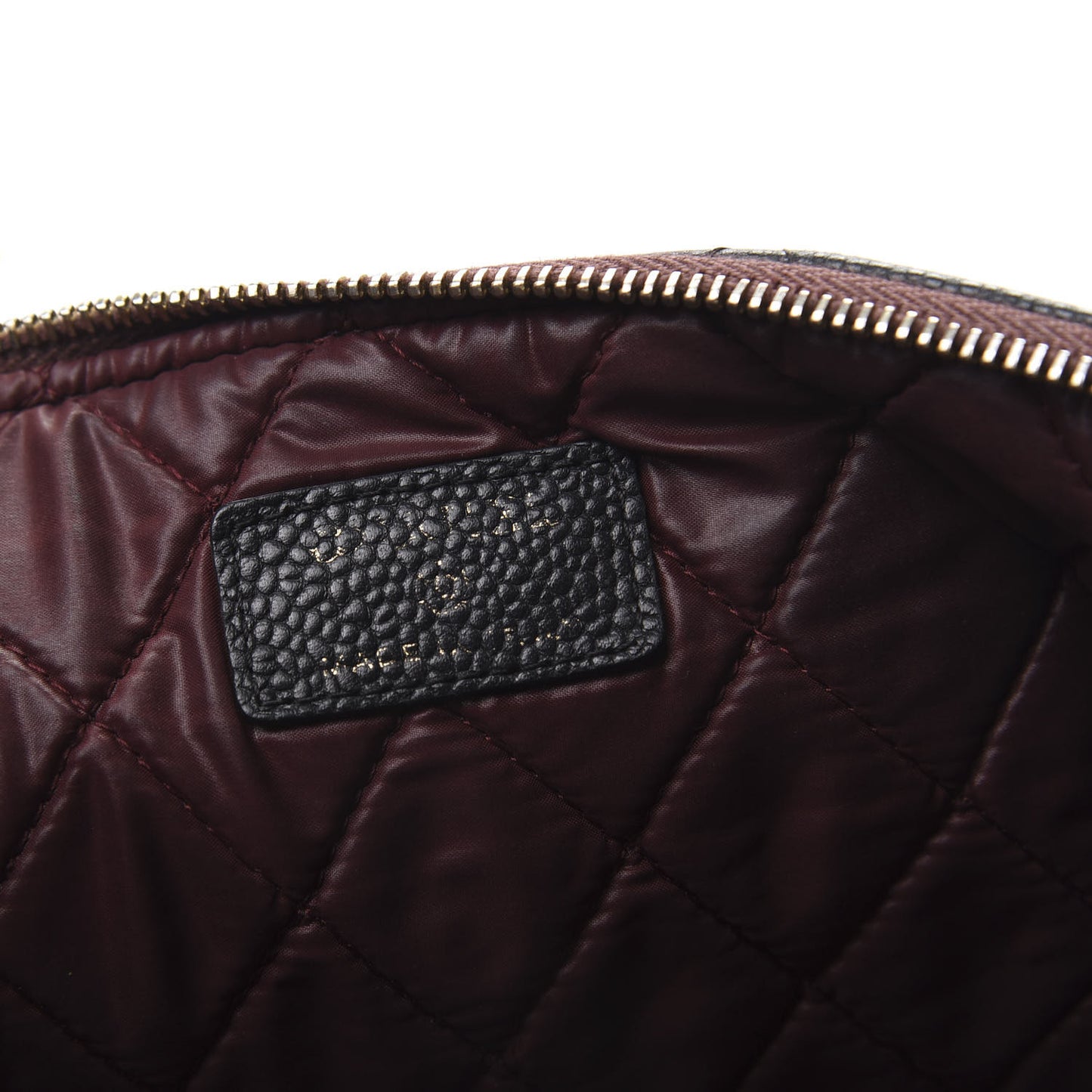 Caviar Quilted Medium Cosmetic Case Black