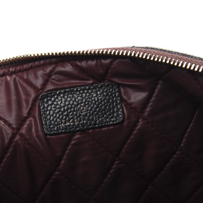 Chanel Caviar Quilted Medium Cosmetic Case Black 6 of 7