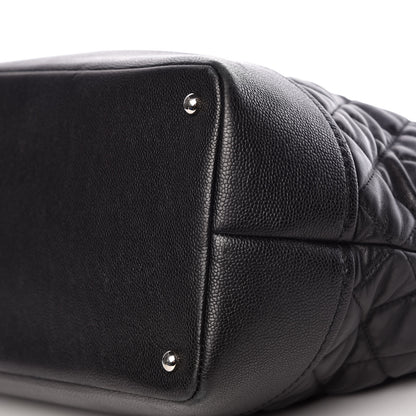Chanel Calfskin Caviar Quilted Large Shopping Tote Black 9 of 9