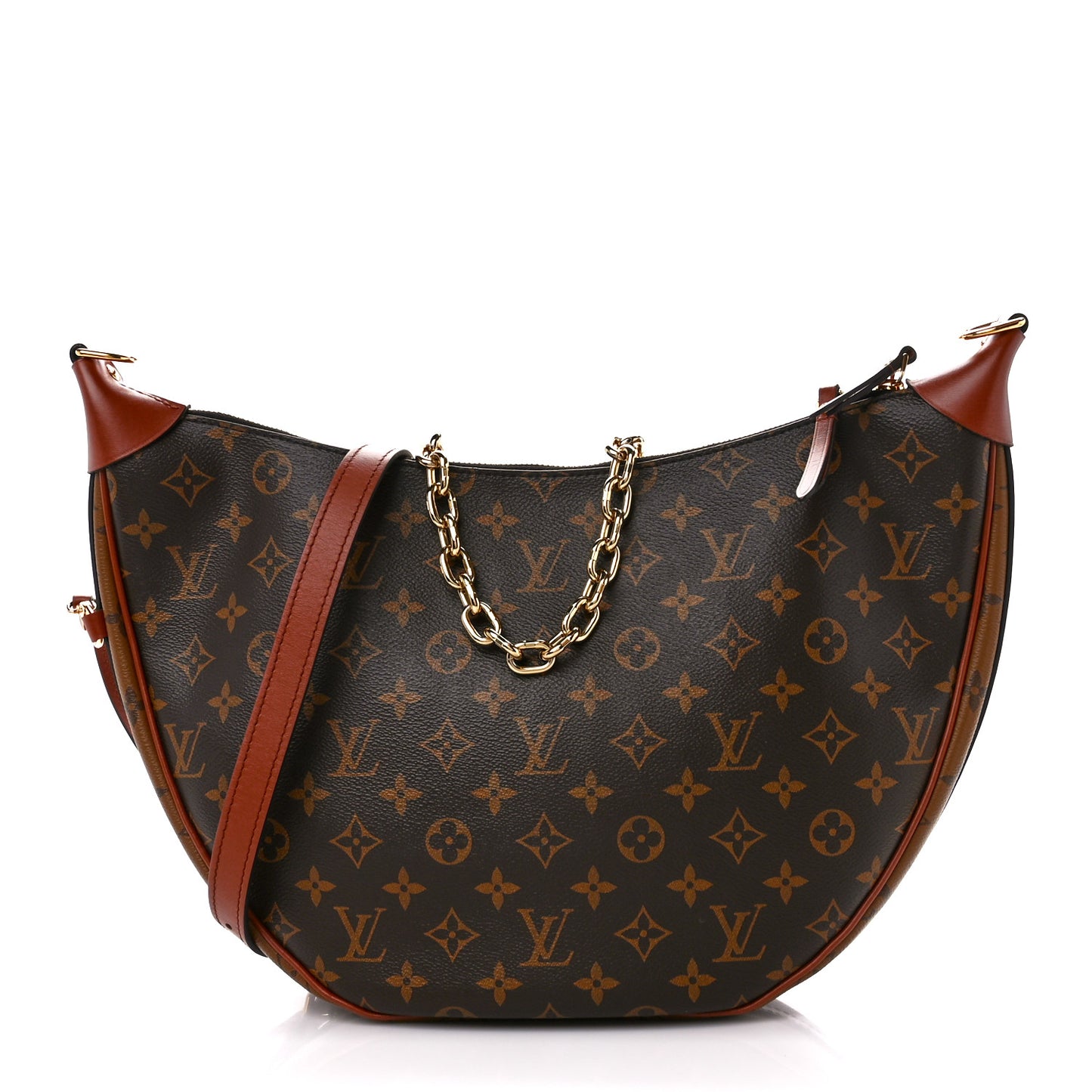 Reverse Monogram Loop Hobo