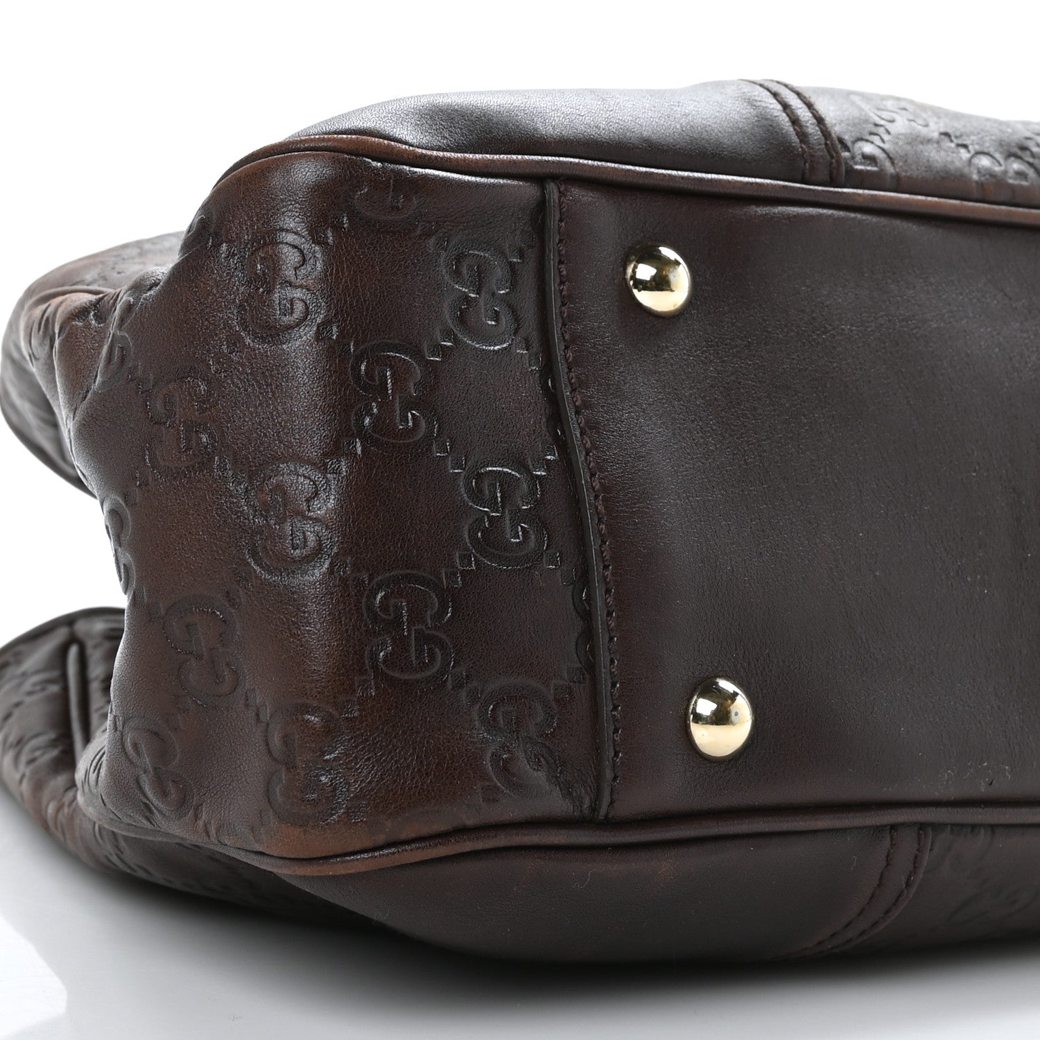 Gucci Guccissima Medium Princy Tote Dark Brown 7 of 9