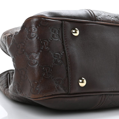 Gucci Guccissima Medium Princy Tote Dark Brown 7 of 9