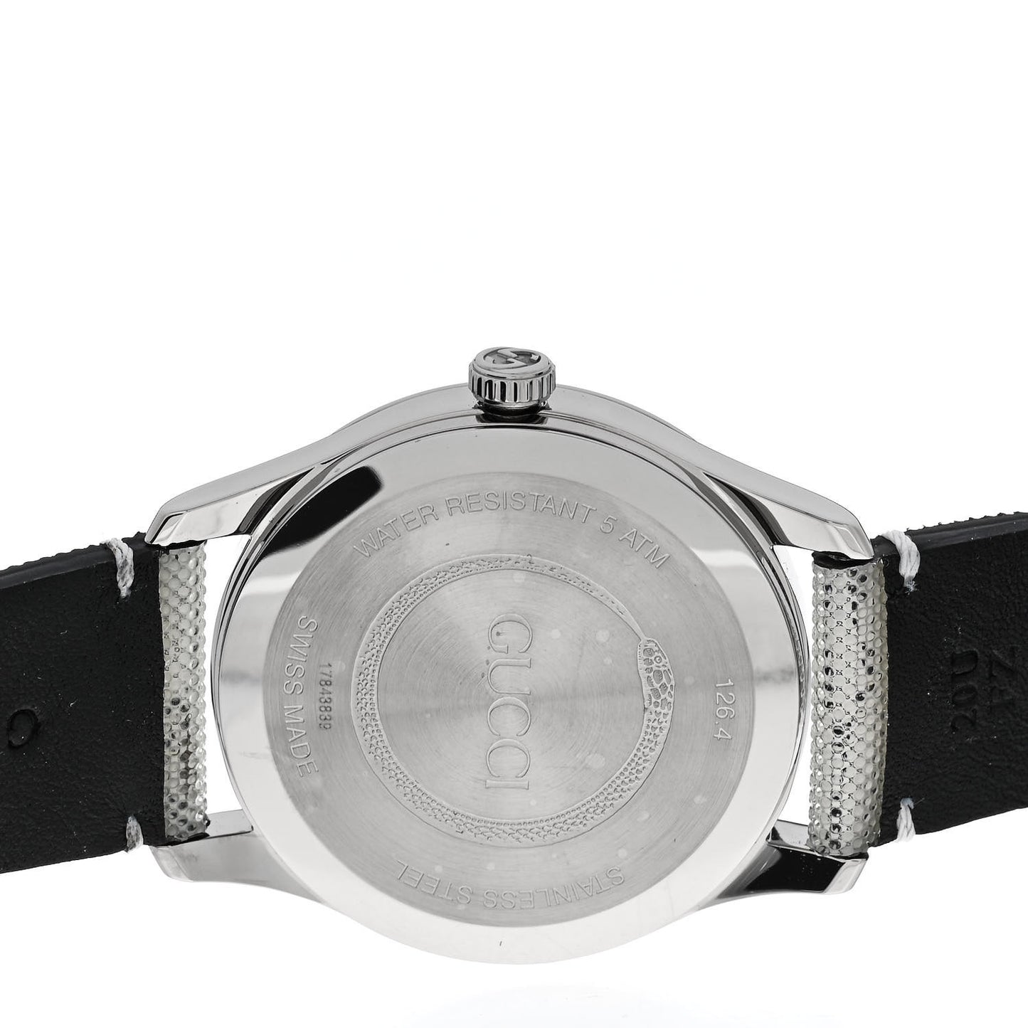 Stainless Steel Calfskin 38mm G-Timeless GG Hologram Quartz Watch