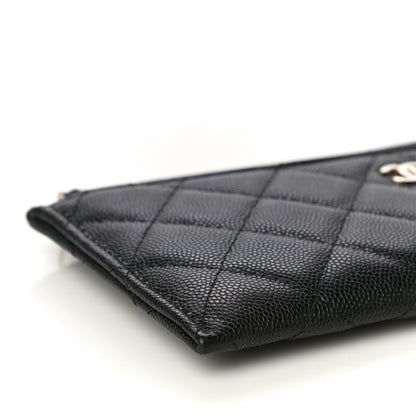 Chanel Caviar Quilted Classic Zip Pouch Black 8 of 9