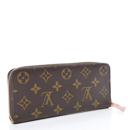 Louis Vuitton Monogram Clemence Wallet Rose Ballerine 3 of 10