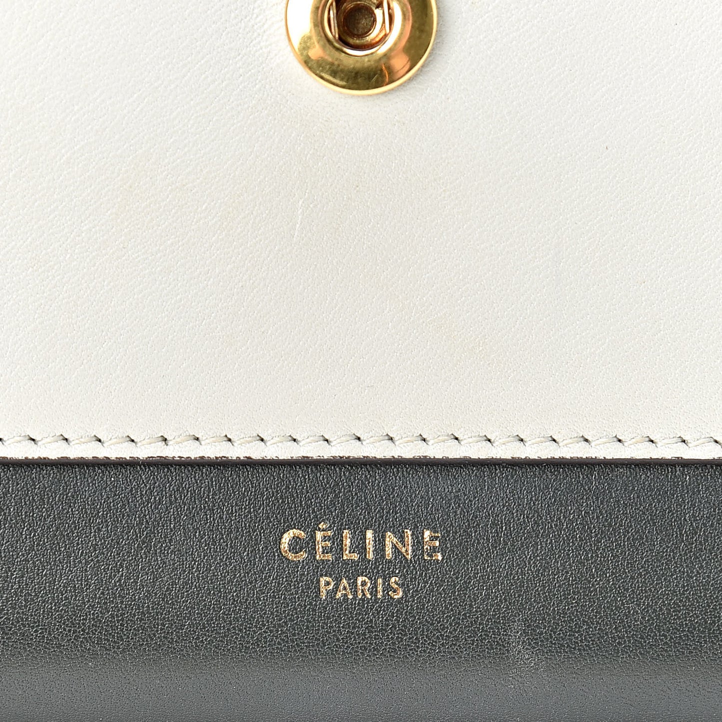 Shiny Calfskin Clutch On A Chain Multicolor
