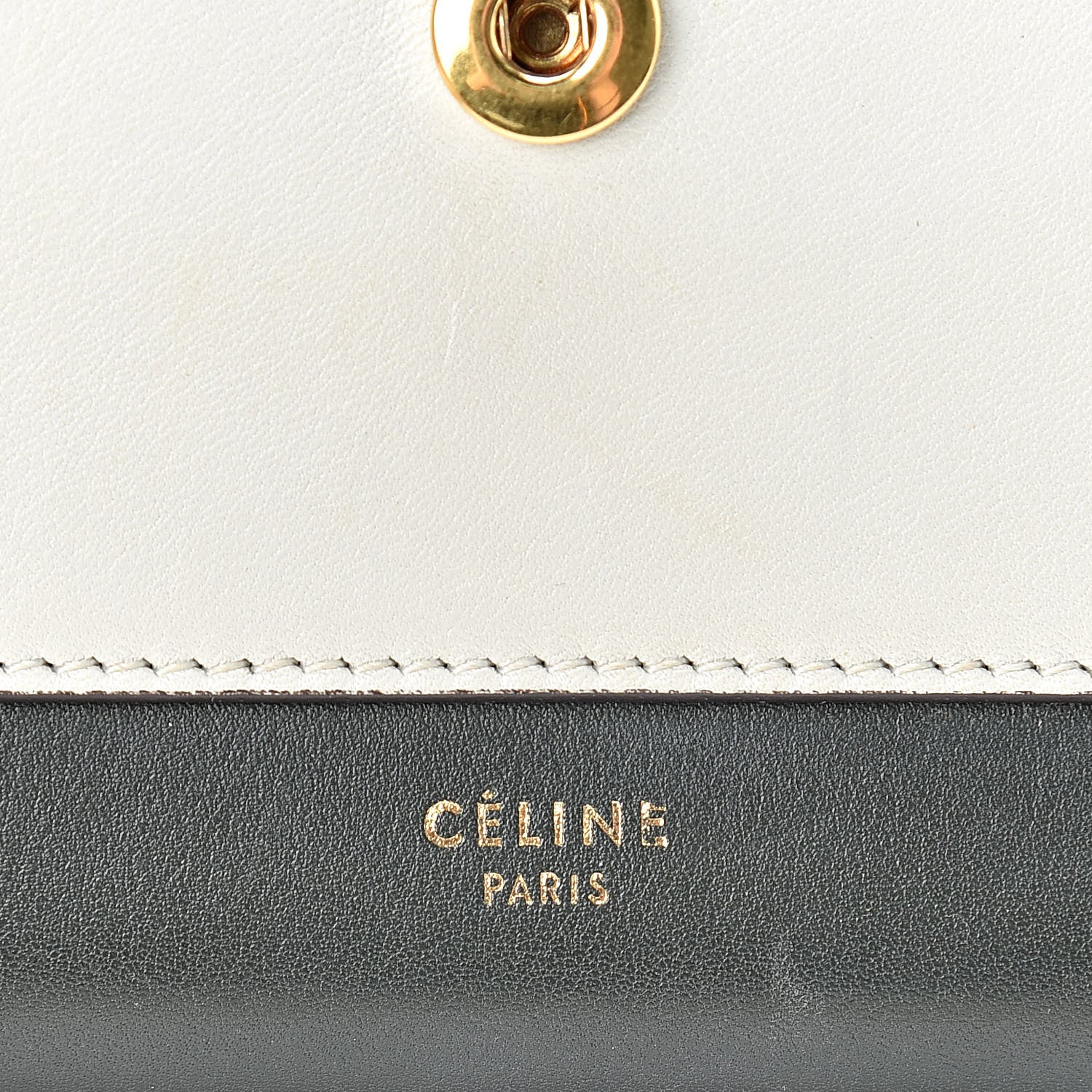 Celine Shiny Calfskin Clutch On A Chain Multicolor 6 of 14