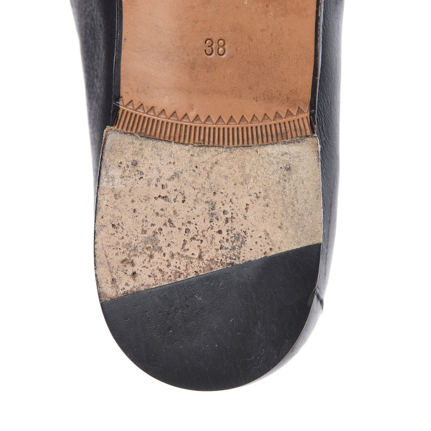 Gucci Calfskin Womens 1953 Horsebit Loafers 38 Black 11 of 14