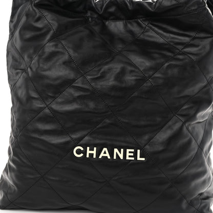 Chanel Calfskin Quilted Large Chanel 22 Black 9 of 11