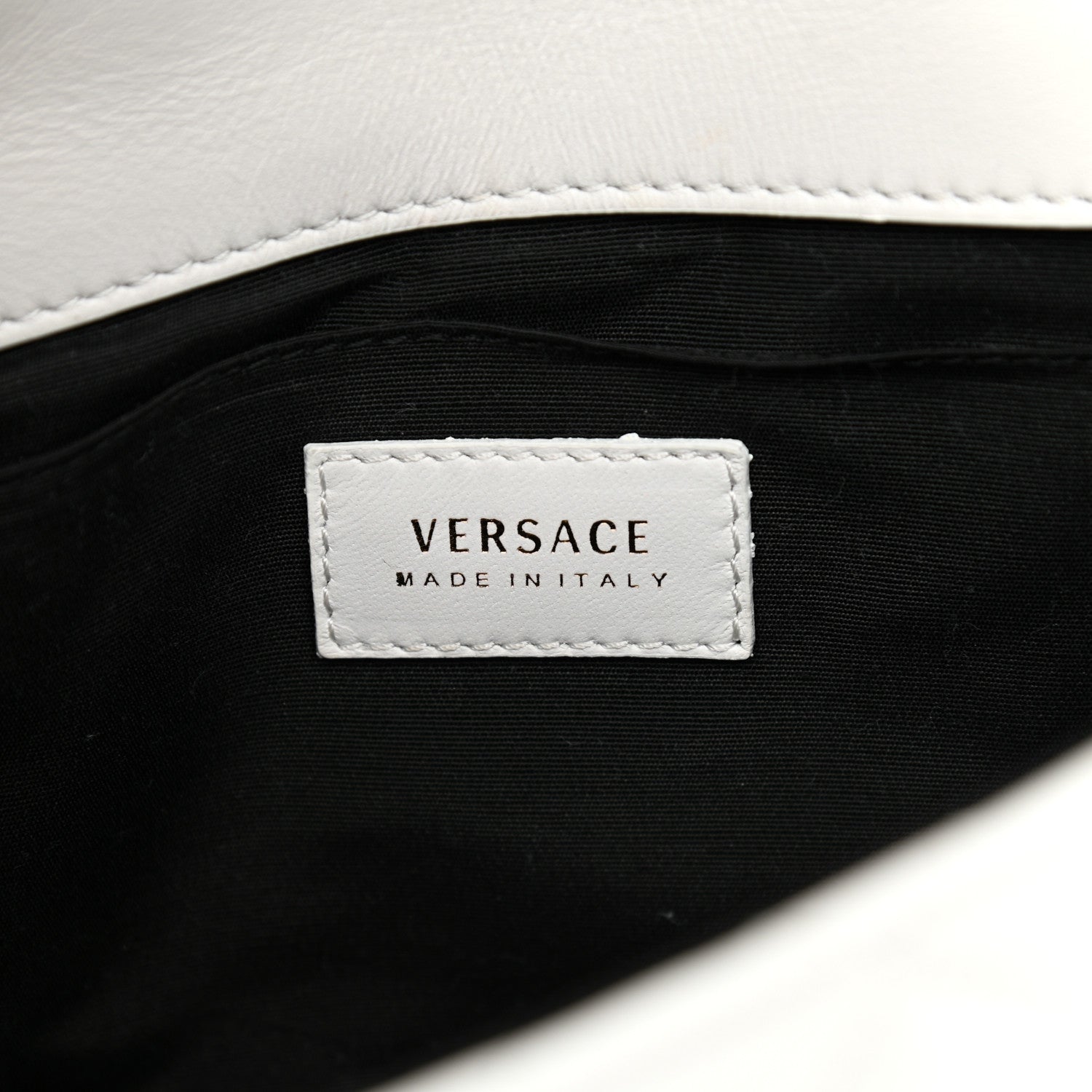 Versace Nappa Quilted Medusa Chain Crossbody White 6 of 8
