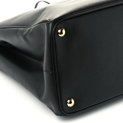 Prada Saffiano Large Galleria Double Zip Tote Black 9 of 10
