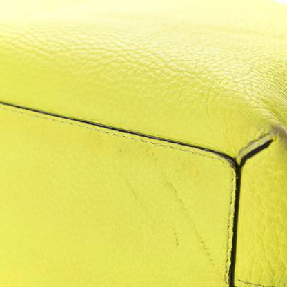 Burberry Grainy Calfskin Remington Tote Neon Yellow 11 of 14