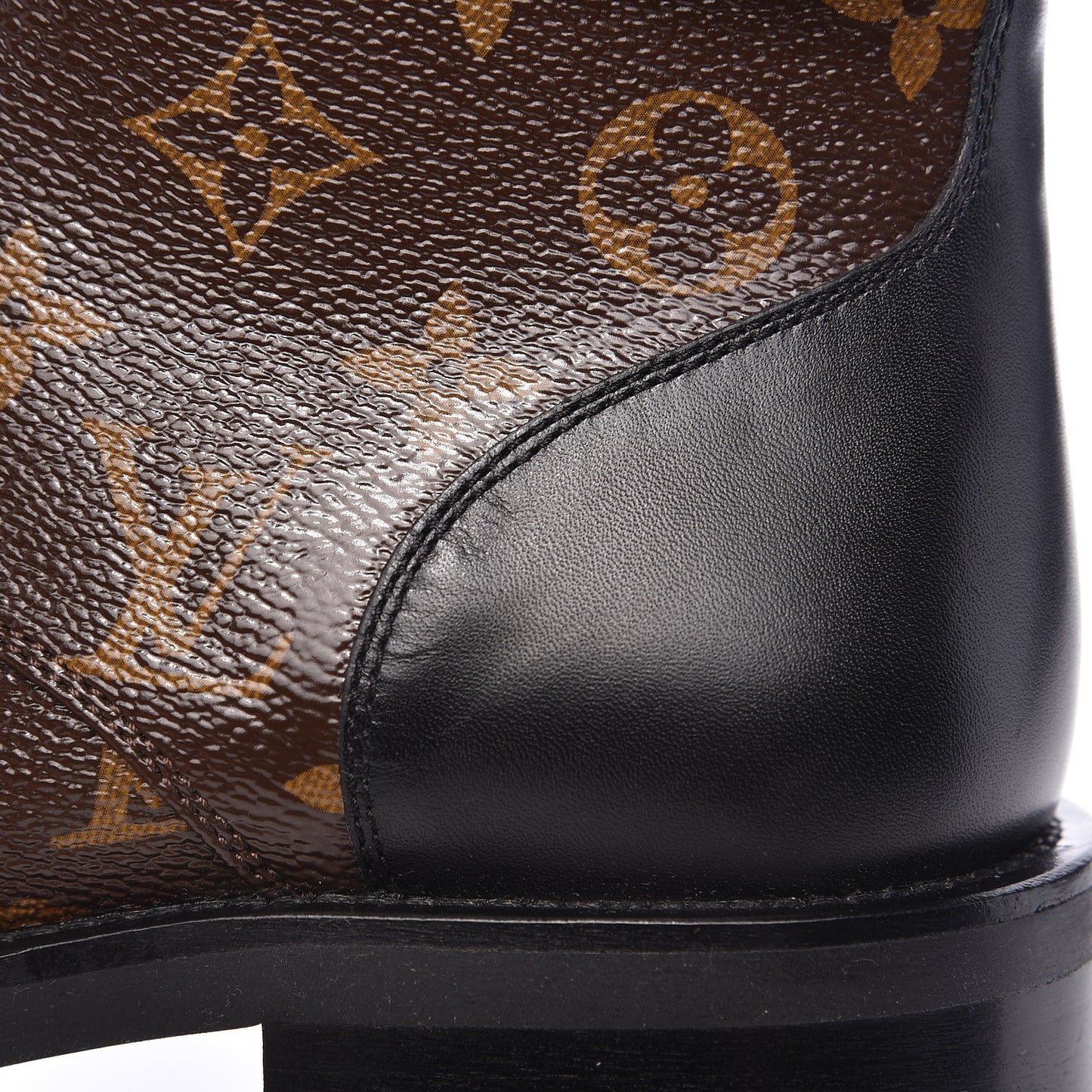 Calfskin Monogram Wonderland Flat Ranger Boots 38 Black