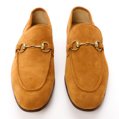 Gucci Suede Horsebit Mens Jordaan Loafers 9 Harness Brown 2 of 9