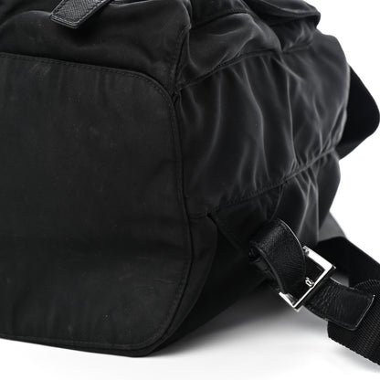 Prada Tessuto Nylon Saffiano Medium Backpack Black 8 of 8