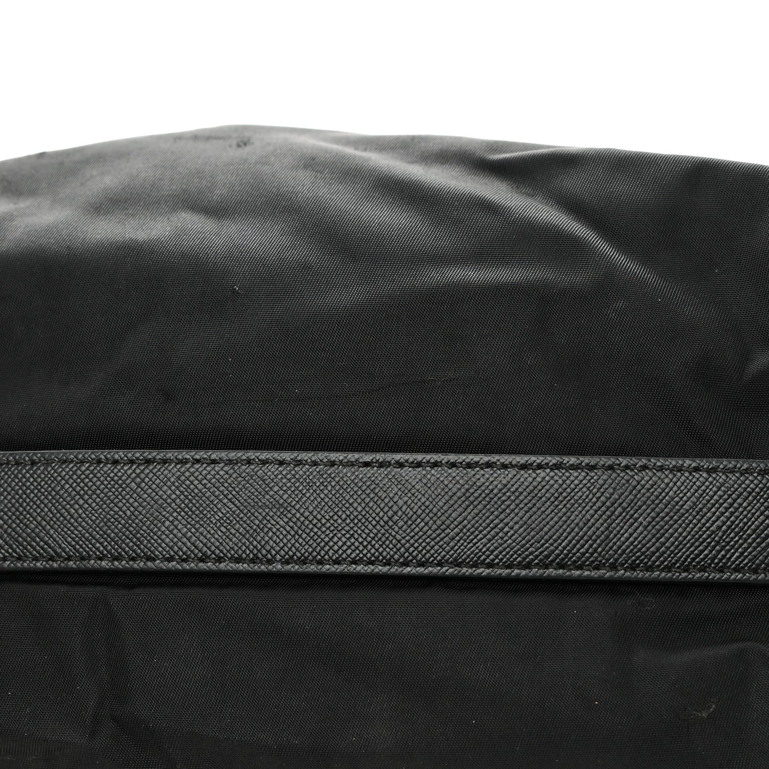 Prada Tessuto Nylon Saffiano Sacca Shoulder Bag Black 18 of 19