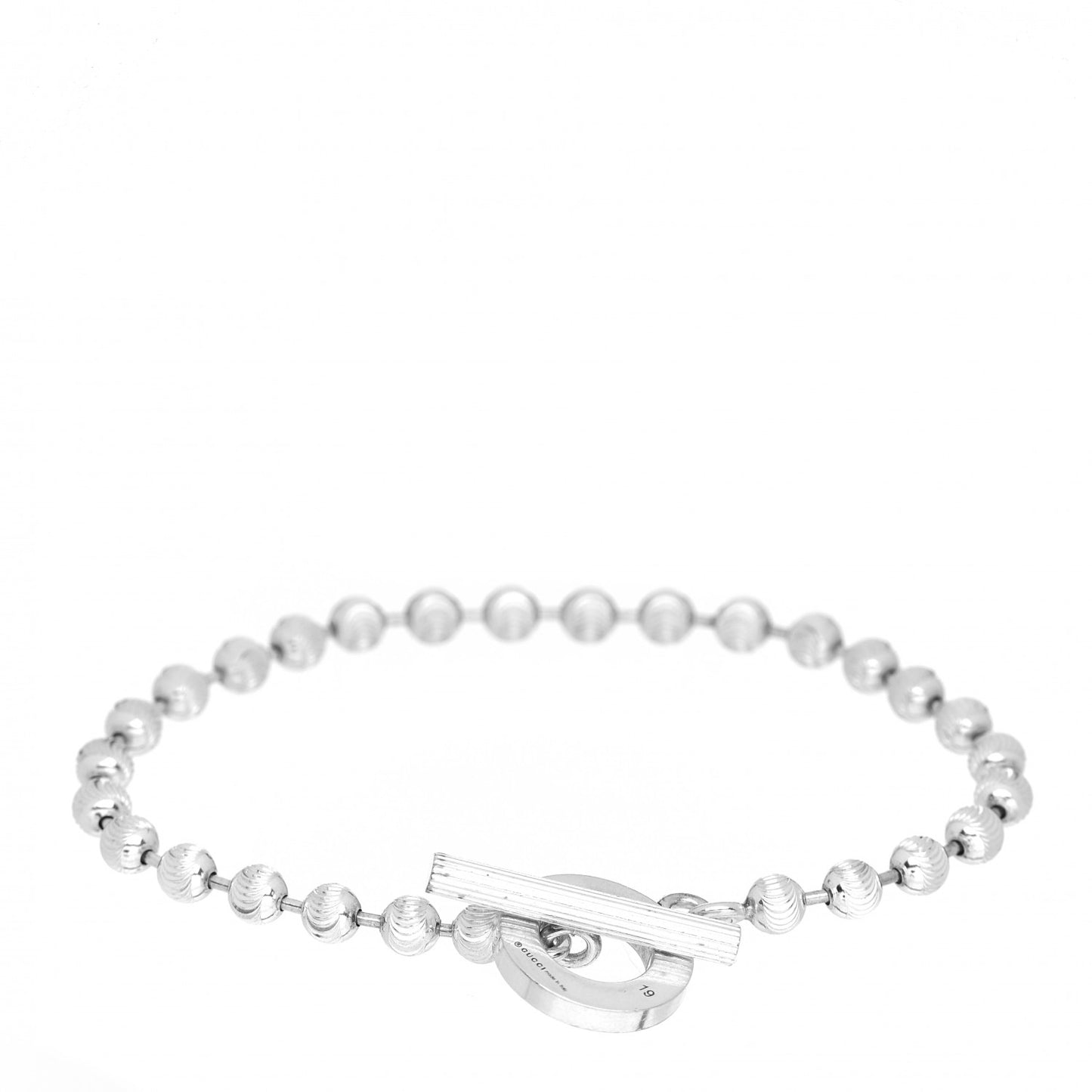 Sterling Silver Boule Toggle Bracelet