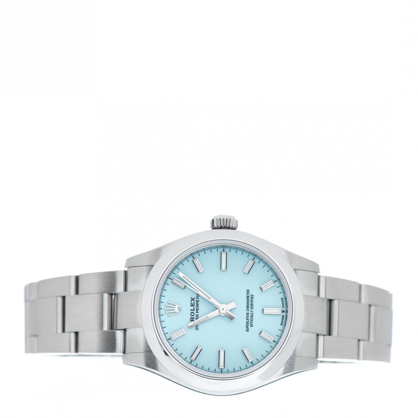 Stainless Steel 31mm Oyster Perpetual Watch Turquoise 277200