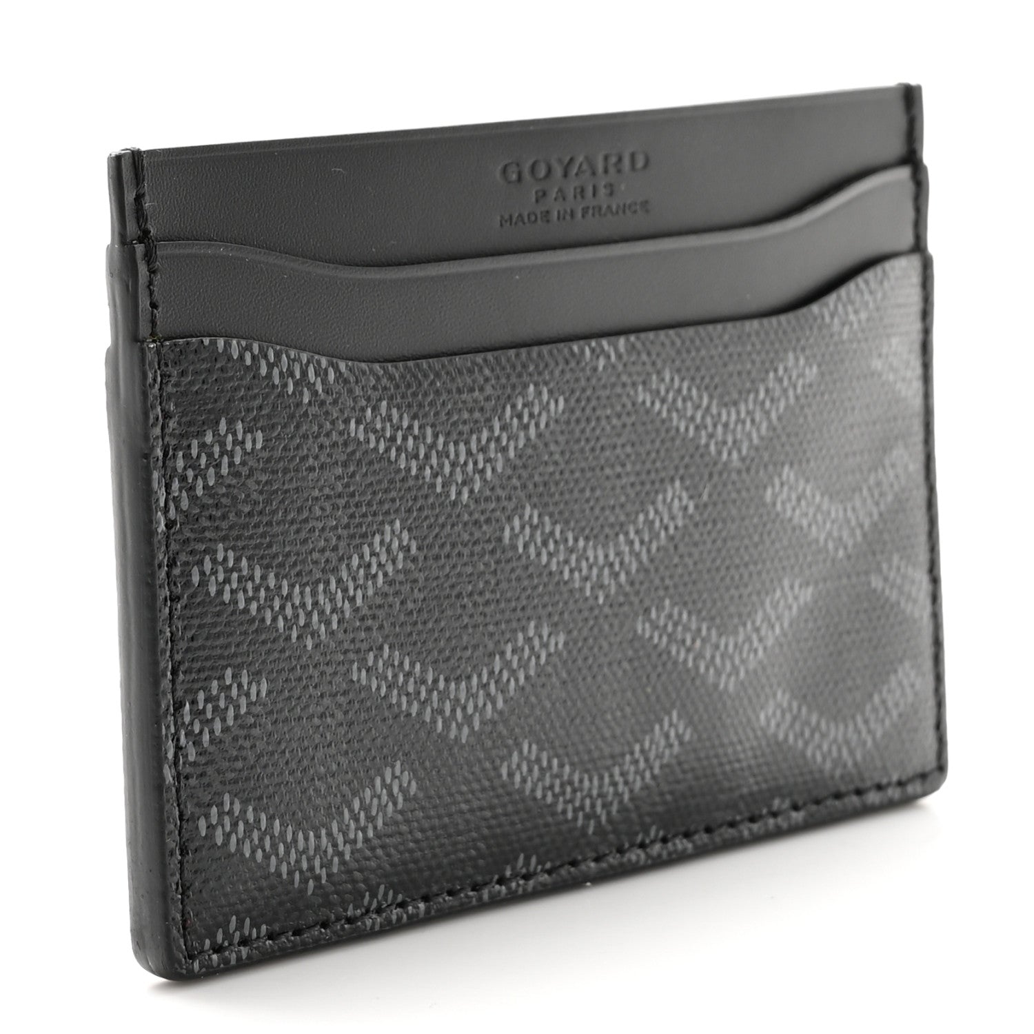Goyard Goyardine Saint Sulpice Card Holder Jet Black 3 of 9