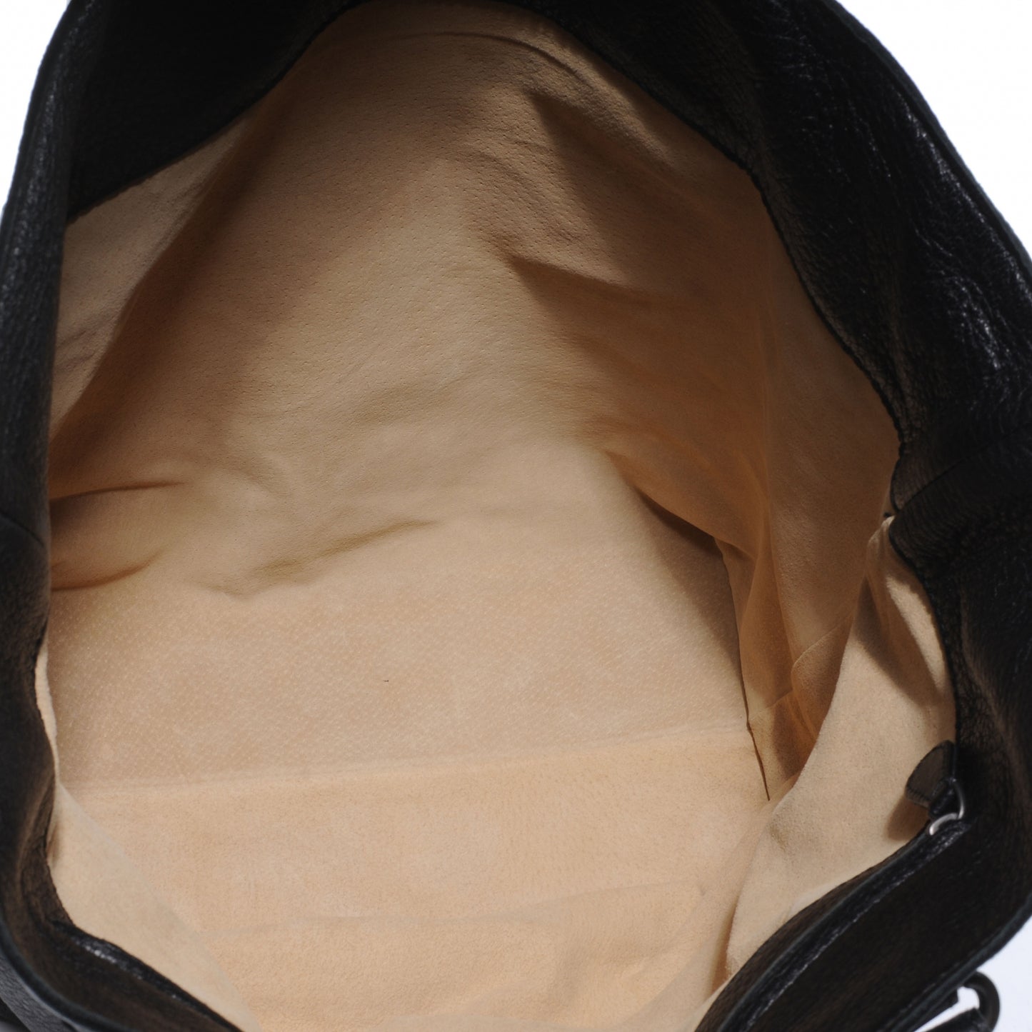 Cervo Leather Medium Tote Nero Black