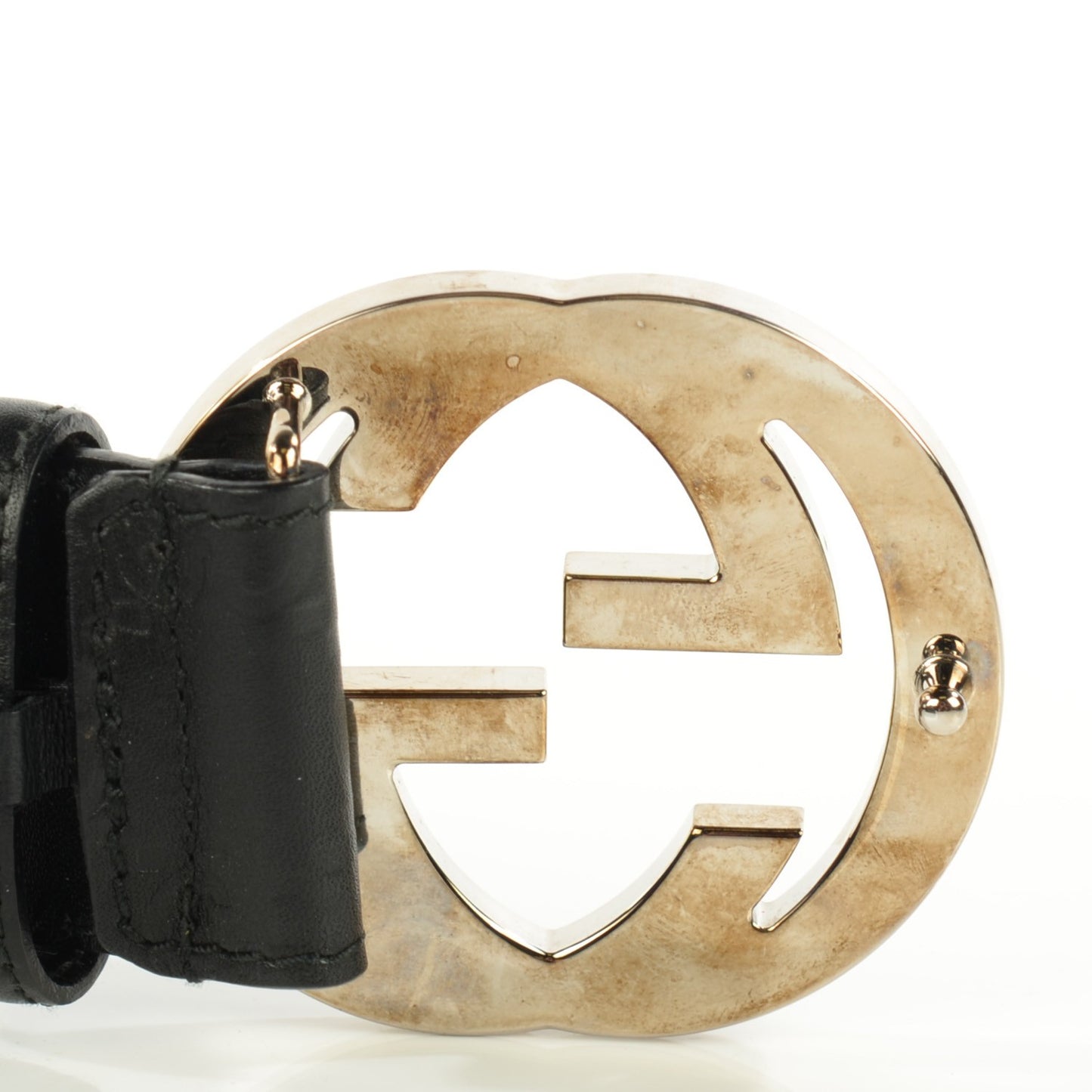 Guccissima Interlocking G Belt Black 85 34