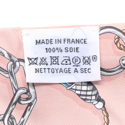 Hermes Silk C'est la Fete Twilly Bleu Glacier 3 of 6