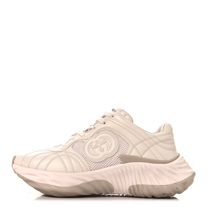 Gucci Calfskin Interlocking G Ripple Womens Platform Sneakers 37 Light Pink 1 of 8