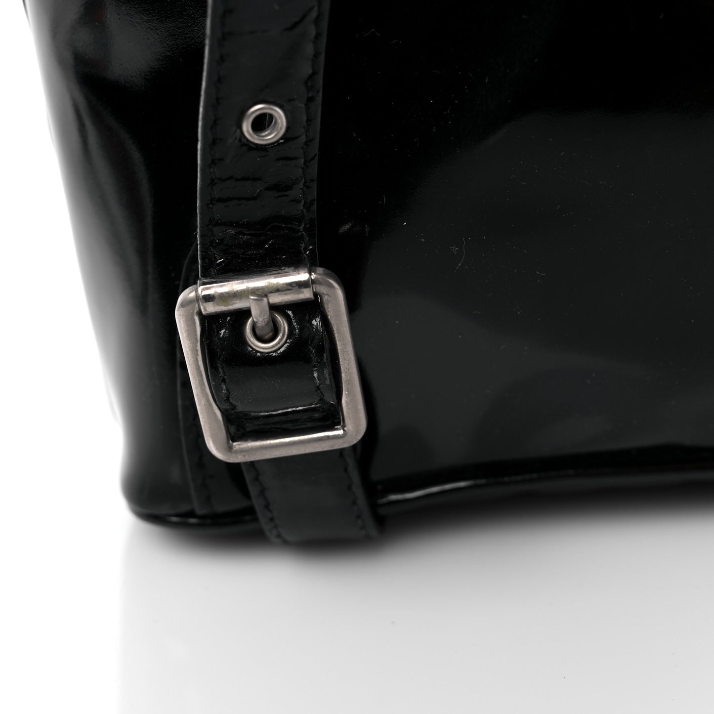 Patent Bamboo Mini Backpack Black