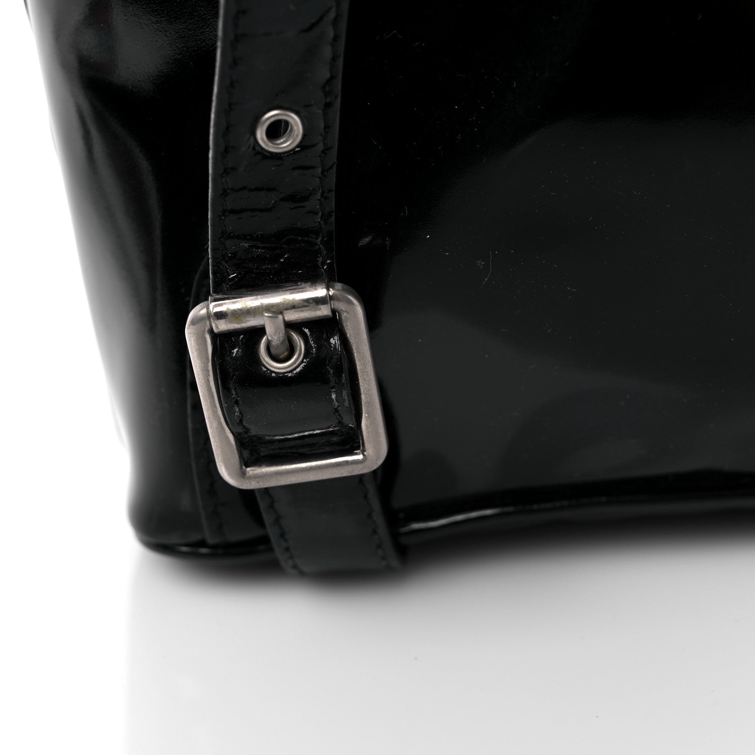 Gucci Patent Bamboo Mini Backpack Black 10 of 11