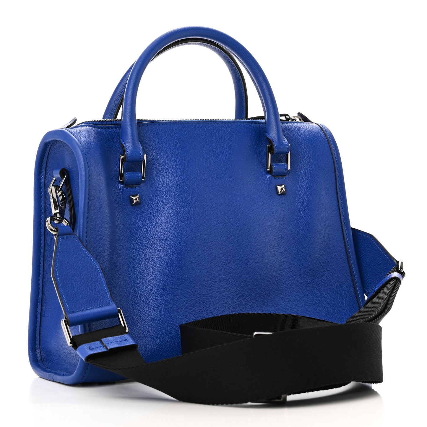 Grainy Calfskin Webb Top Handle Bag Ultraviolet