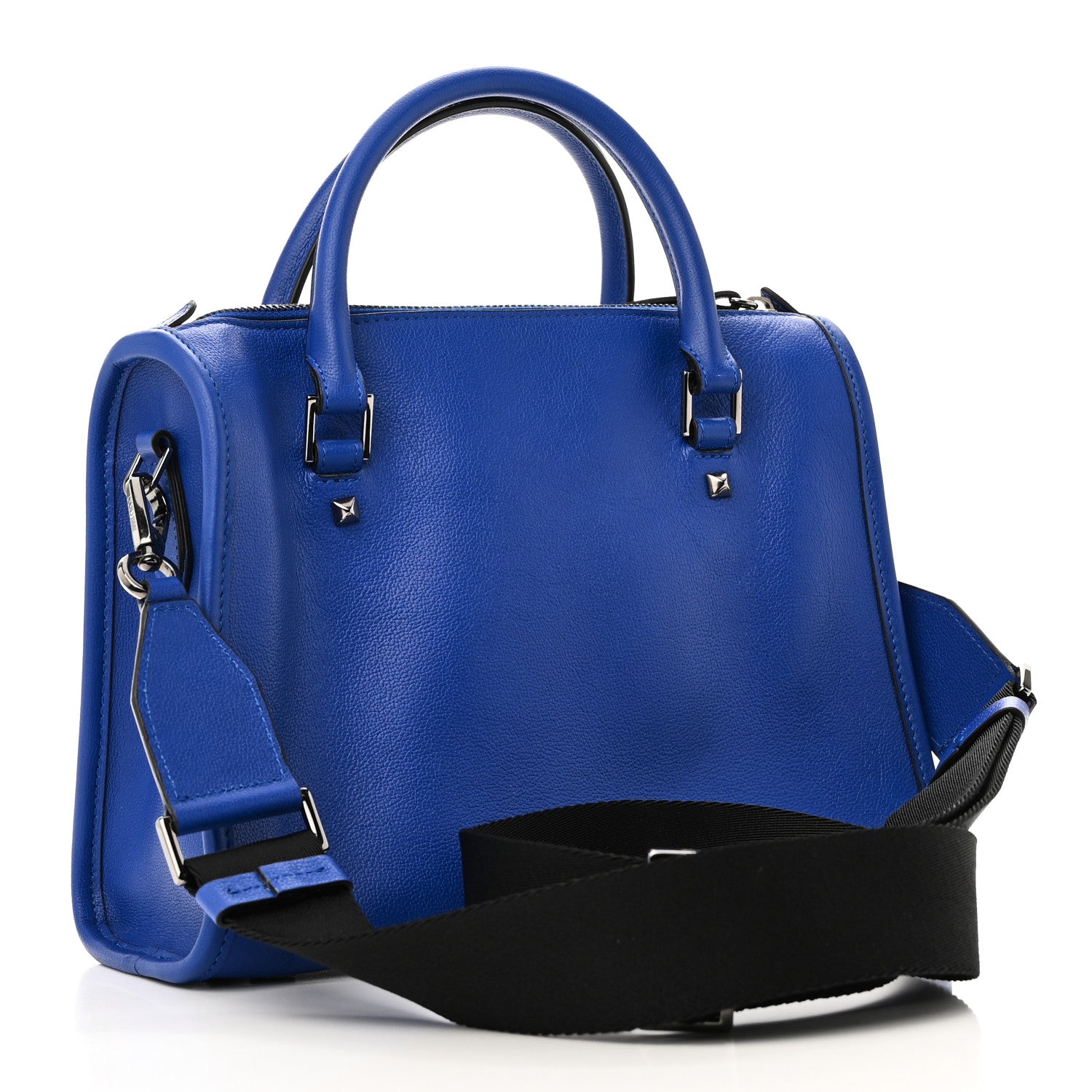 Jimmy Choo Grainy Calfskin Webb Top Handle Bag Ultraviolet 3 of 9
