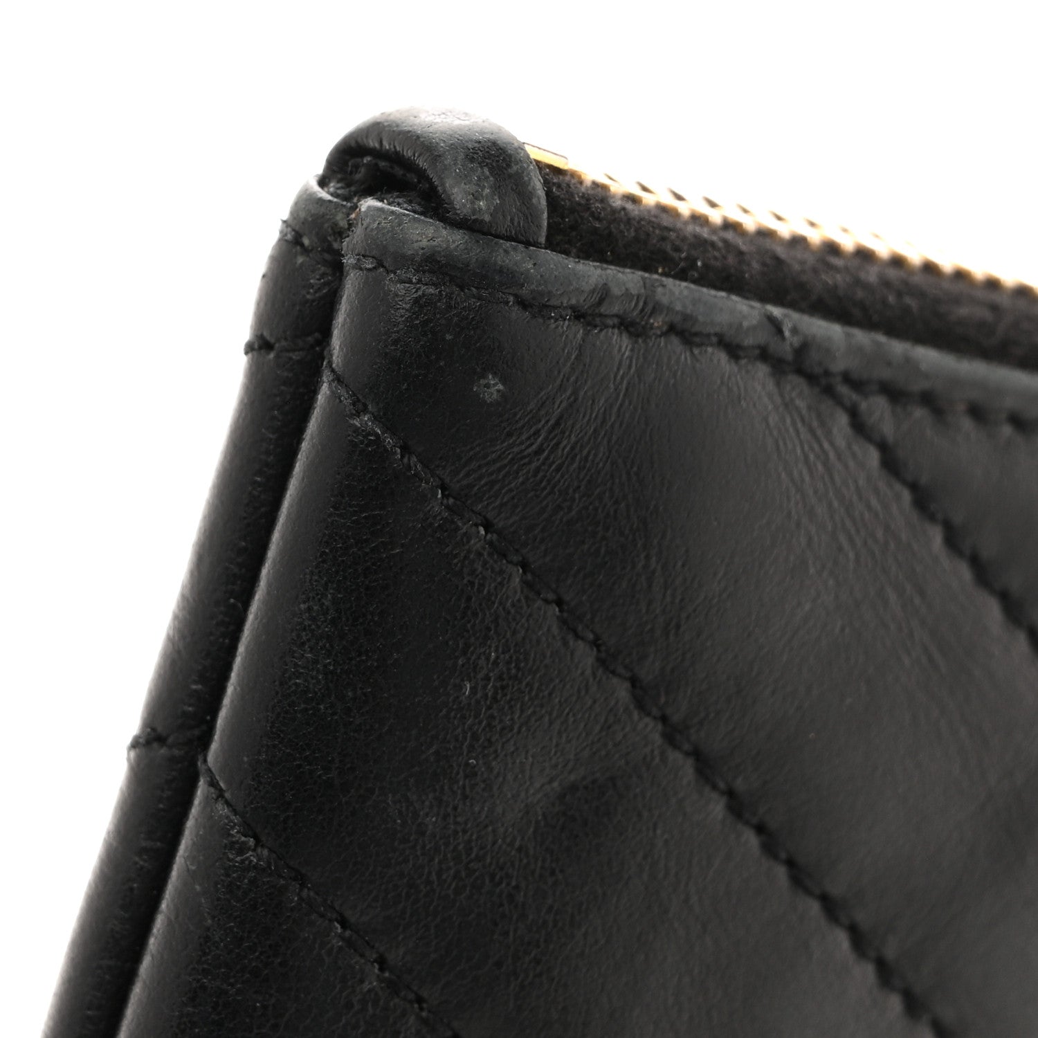 Saint Laurent Calfskin Matelasse Monogram Key Pouch Black 10 of 16