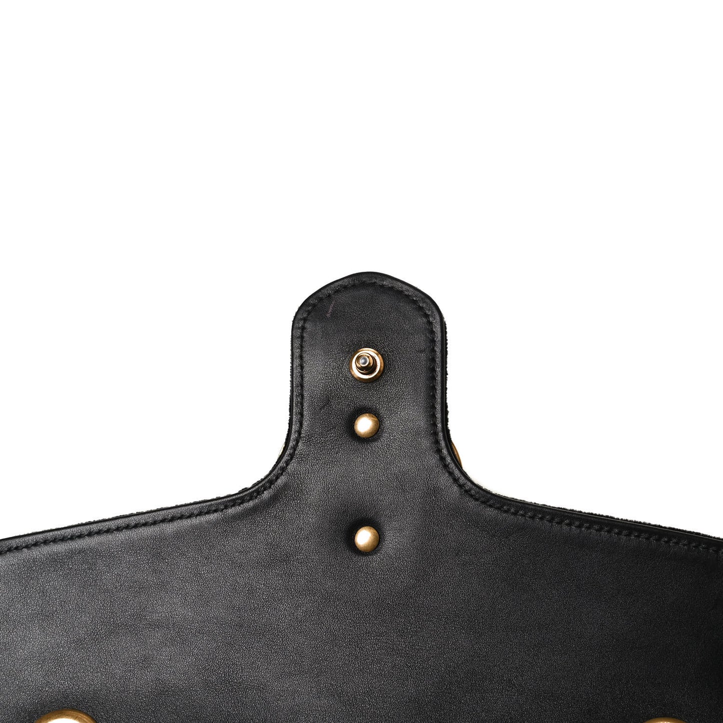 Velvet Matelasse Small GG Marmont Shoulder Bag Black