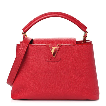 Louis Vuitton Taurillon Capucines BB Scarlet Red 1 of 9