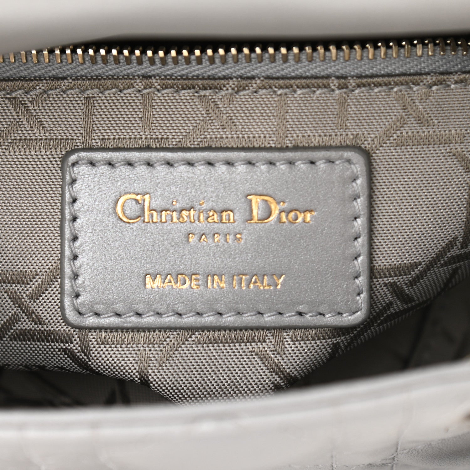 Christian Dior Lambskin Cannage Mini Lady Dior Grey 5 of 12