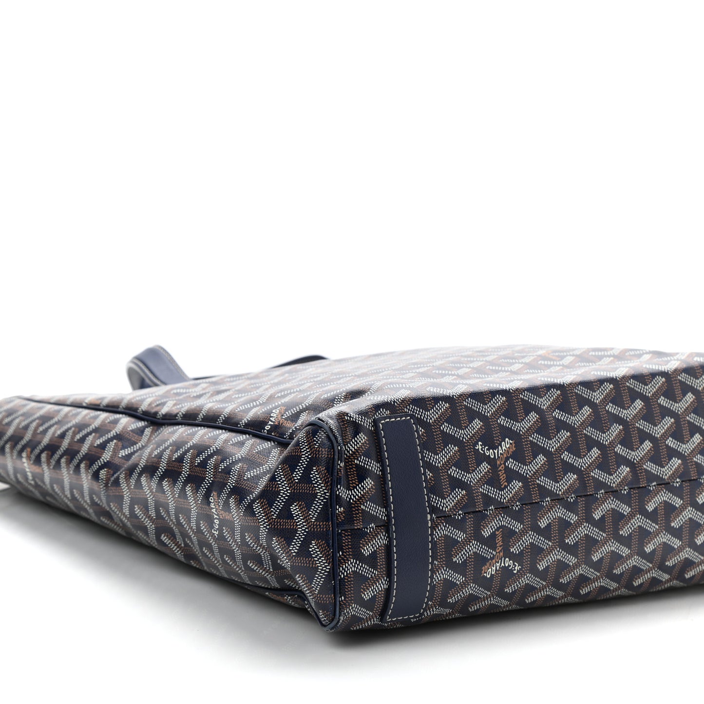 Goyardine Voltaire III Tote Navy