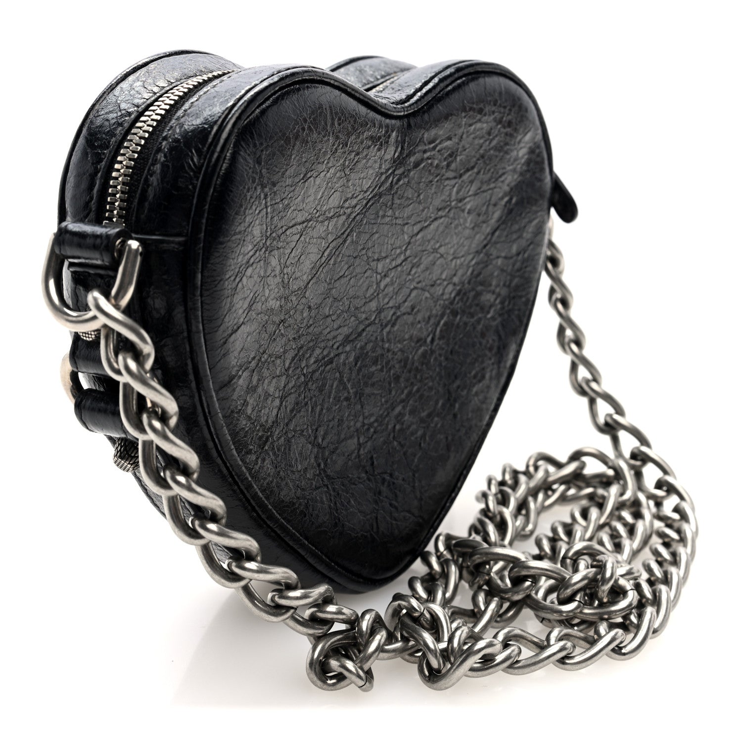 Balenciaga Agneau Arena Mini Le Cagole Heart Bag Black 3 of 9
